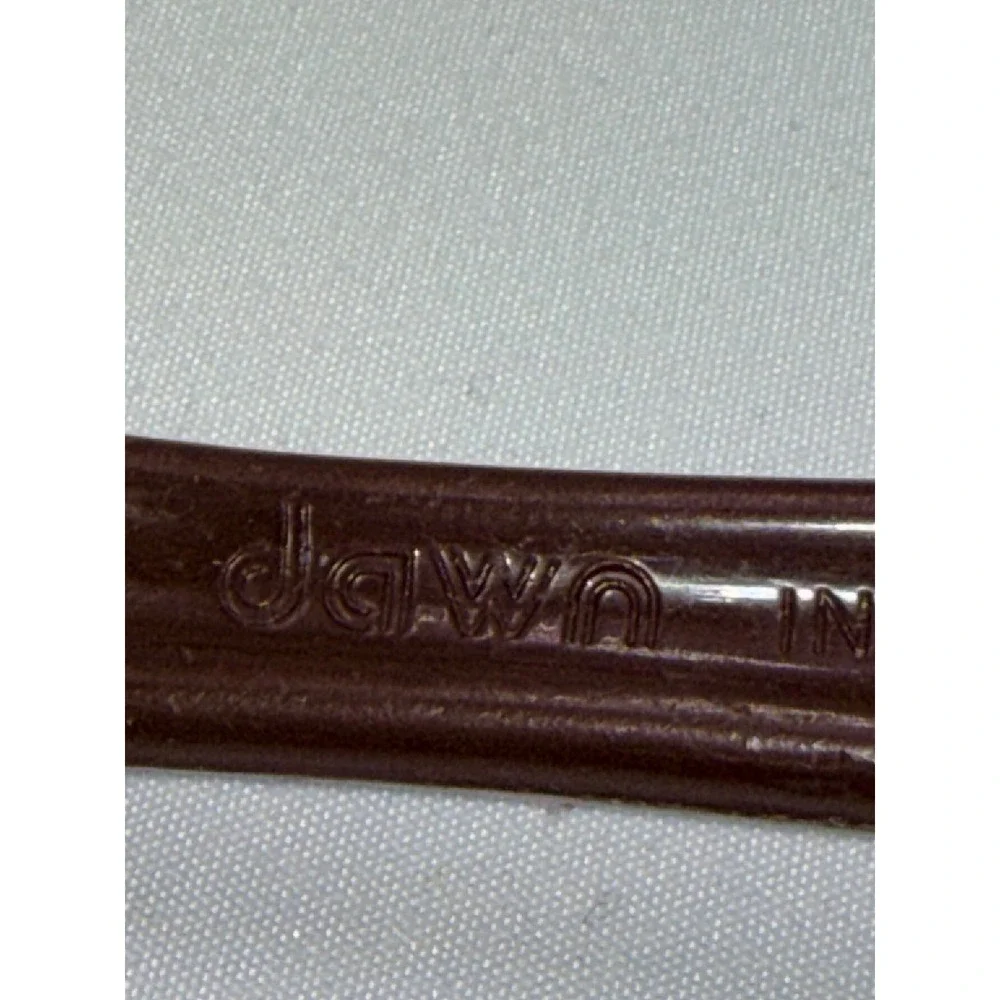 Dawn Salad Server Set Brown Vintage Plastic MCM Spoon Fork